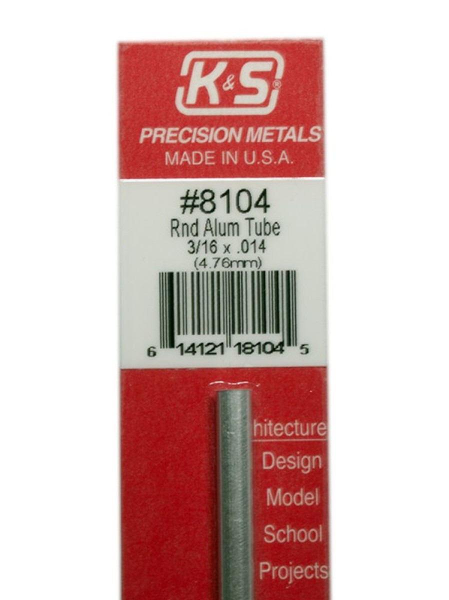 Aluminium | Accessories K&S K&S Aluminium Tube 3/16" X 12" #8104