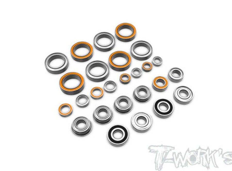 Bearings | Parts T-Works T-Works - Precision Ball Bearing Set (For Team Associated Rc10 B74.2/ B74.2D) 26Pcs