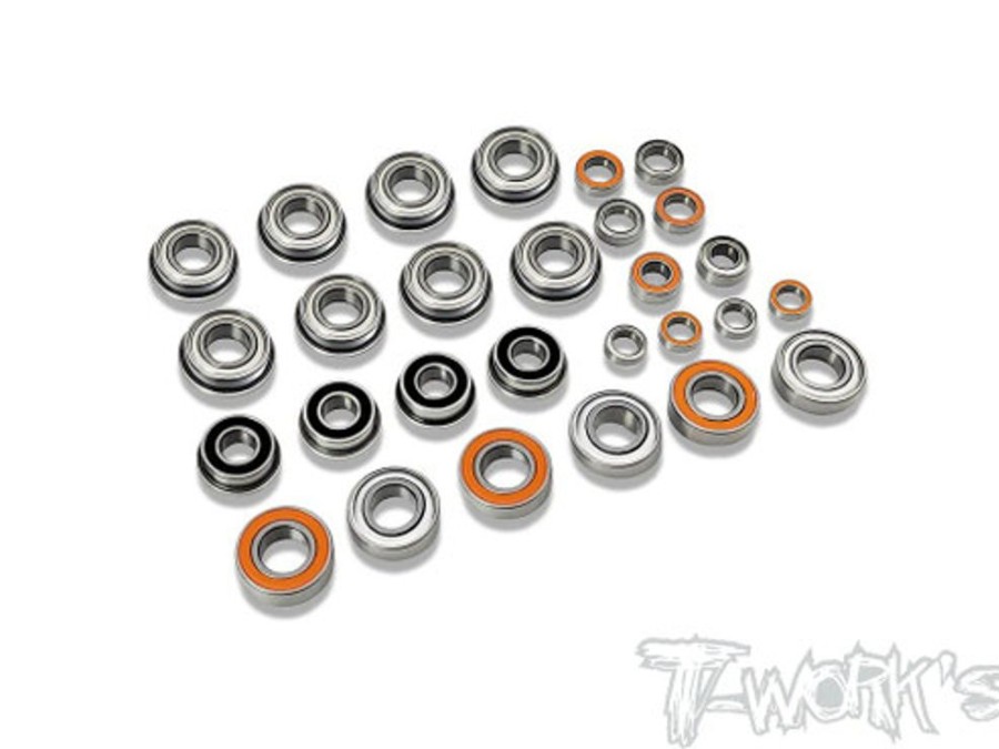 Bearings | Parts T-Works T-Works - Precision Ball Bearing Set (For Team Associated Rc8 B4) 28Pcs