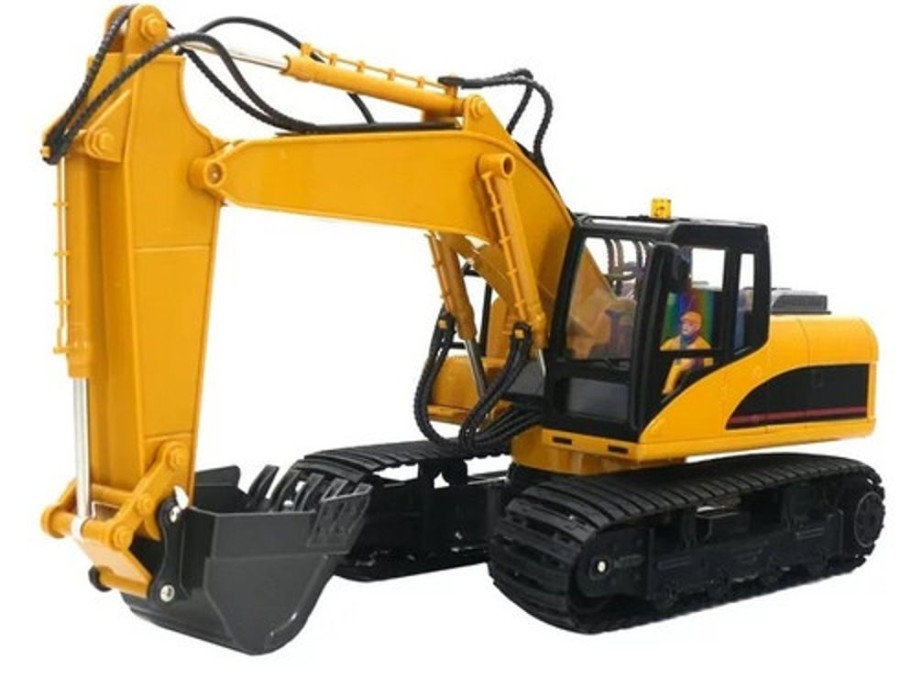 Cars/Tanks Huina Huina 1535-1 1/14 Electric Excavator With Gripper Bit Remote Control Engineering Vehicle Model