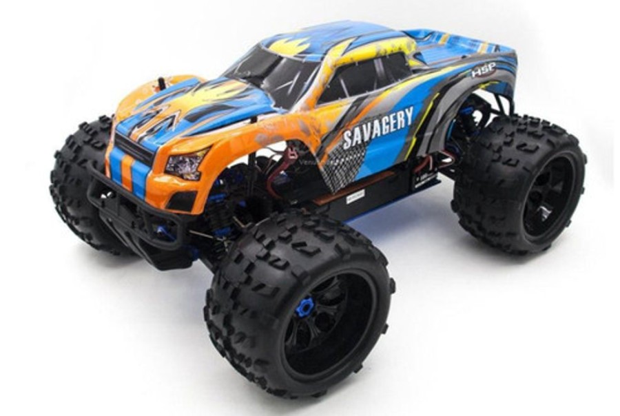 Cars/Tanks HSP Hsp 94972 Savagery 1/8 4Wd Nitro Monster Truck Rtr With Nitro Starter Kit