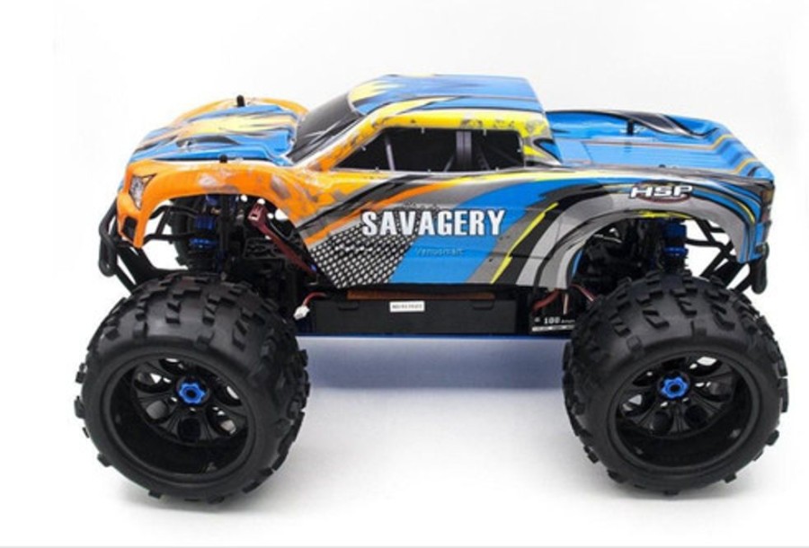 Cars/Tanks HSP Hsp 94972 Savagery 1/8 4Wd Nitro Monster Truck Rtr With Nitro Starter Kit