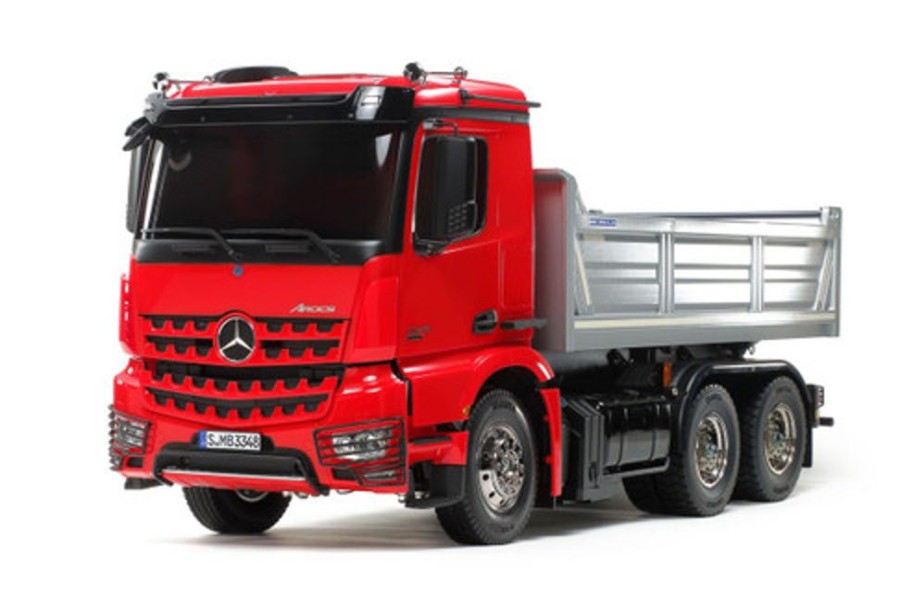 Cars/Tanks Tamiya Tamiya - 1/14 Mercedes-Benz Arocs 3348 6X4 Tipper (Red/Silver) Edition [56361]