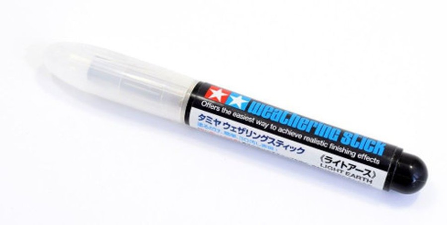 Paint Brushes, Airbrushes & Compressors | Accessories Tamiya Tamiya - Weathering Stick (Light Earth) [87087]