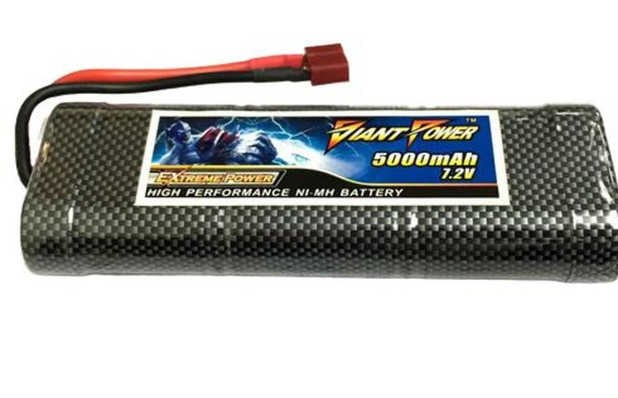 Ni-Mh / Ni-Cd Batteries | Batt/Charger Giant Power Giant Power 7.2V 5000Mah 10C Nimh Battery W/ T-Plug