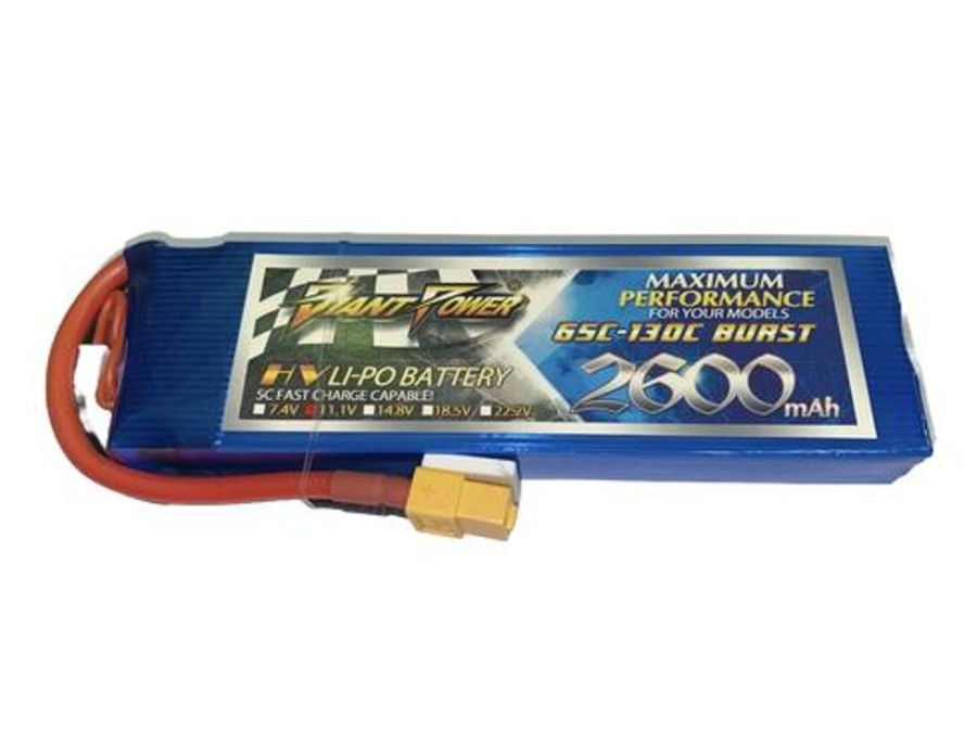 Lithium Polymer Batteries | Batt/Charger Giant Power Giant Power 3S 11.1V 2600Mah 65C Li-Po W/ Xt-60