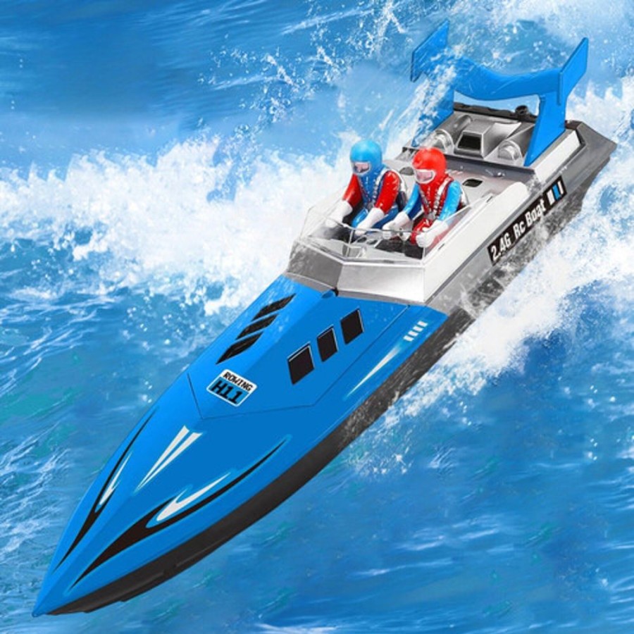 Boats Heng Long Heng Long Rc Boat H11 (Beginner Level Rc Boat) - Blue