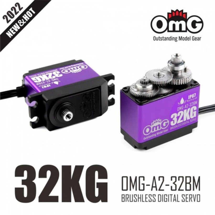 Omg Servos | Electronics OMG Omg 32Kg Brushless High-End Servo Omg-A2-32Bm,Stainless Steel Gear