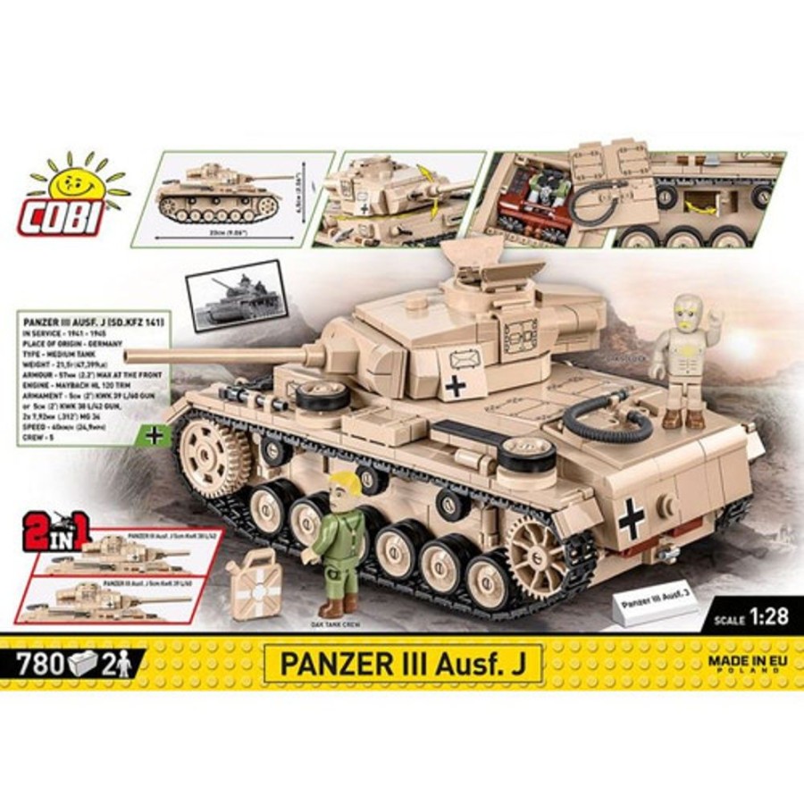 Model & Die-Cast Cobi Cobi-2562 | Hc Wwii /2562/ Panzer Ill Ausf.J 780 Pcs