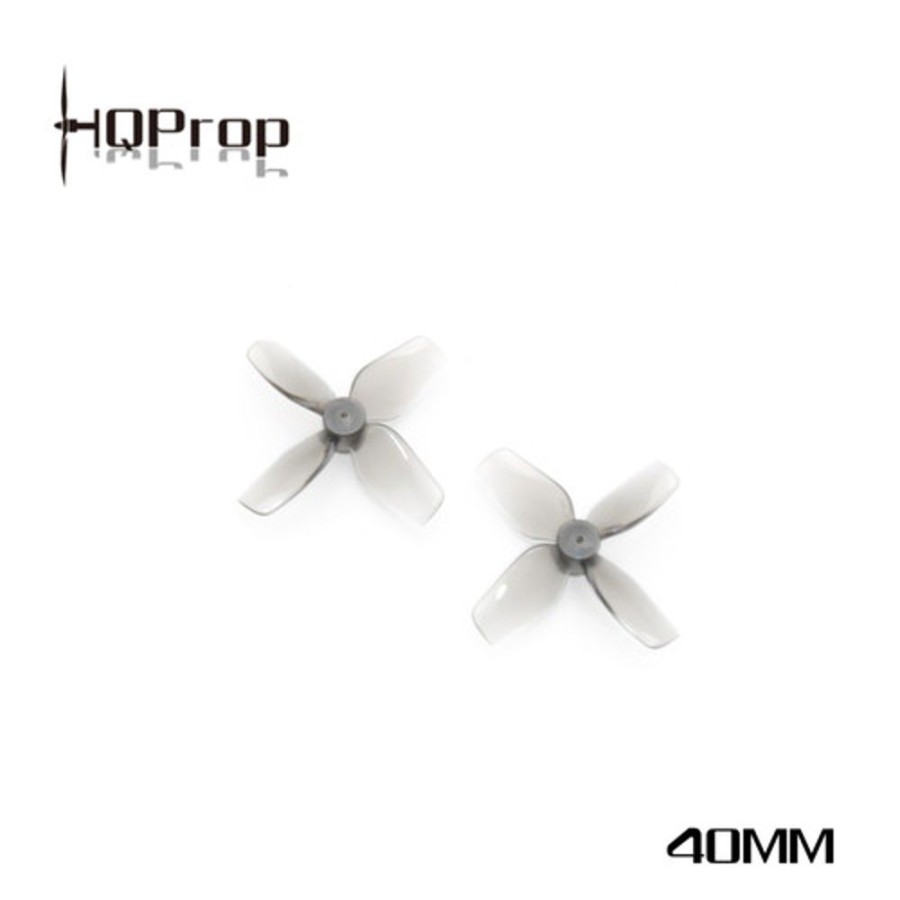 Propellers | Parts HQProp Hq Micro Whoop Prop 40Mmx4 Grey (2Cw+2Ccw) (1.5Mm Shaft)