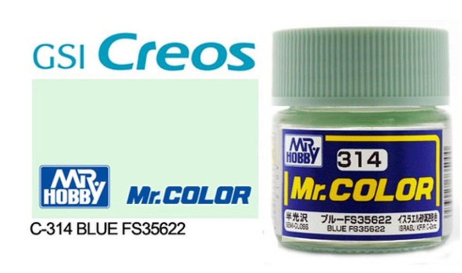 Mr. Hobby Paint | Accessories Mr Hobby Gunze - C314 Mr Color Semi Gloss Blue Fs35622