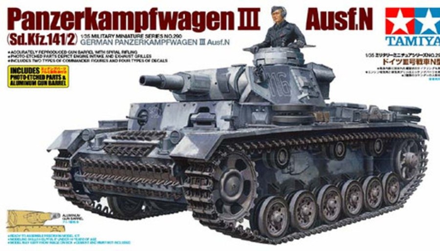 Military | Model & Die-Cast Tamiya Tamiya 1/35 1/35 German Panzerkampfwagen Iii Ausf. N [35290]