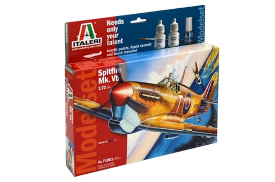 Aircraft | Model & Die-Cast Italeri Italeri - 1/72 Spitfire Mk.Vb W/Raaf Decals Plastic Model Kit [1-71001]