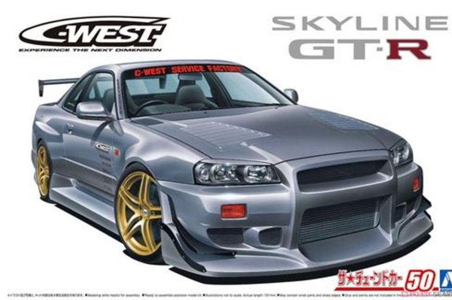 Cars | Model & Die-Cast Aoshima Aoshima - 1/24 C-West Bnr34 Skyline Gt-R` 02 (Nissan)