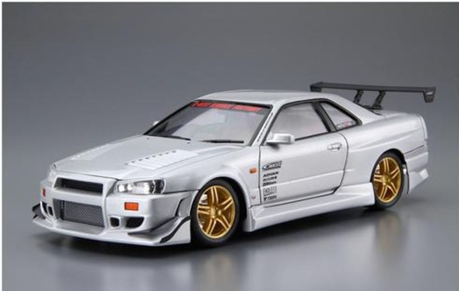 Cars | Model & Die-Cast Aoshima Aoshima - 1/24 C-West Bnr34 Skyline Gt-R` 02 (Nissan)