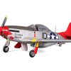 Planes FMS Fms P-51D Mustang V8 Red Tail 1450Mm (57") Wingspan Pnp