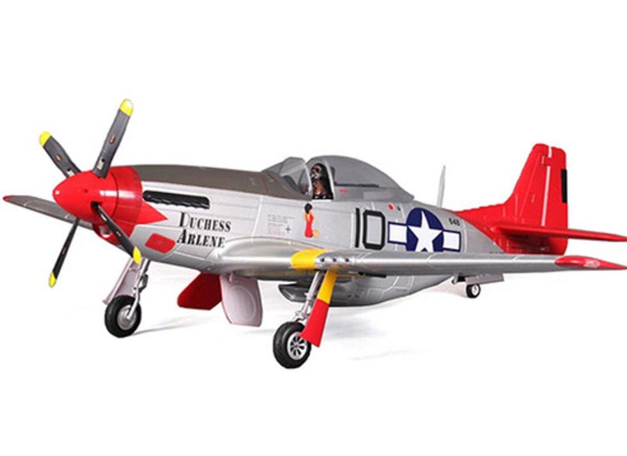 Planes FMS Fms P-51D Mustang V8 Red Tail 1450Mm (57") Wingspan Pnp