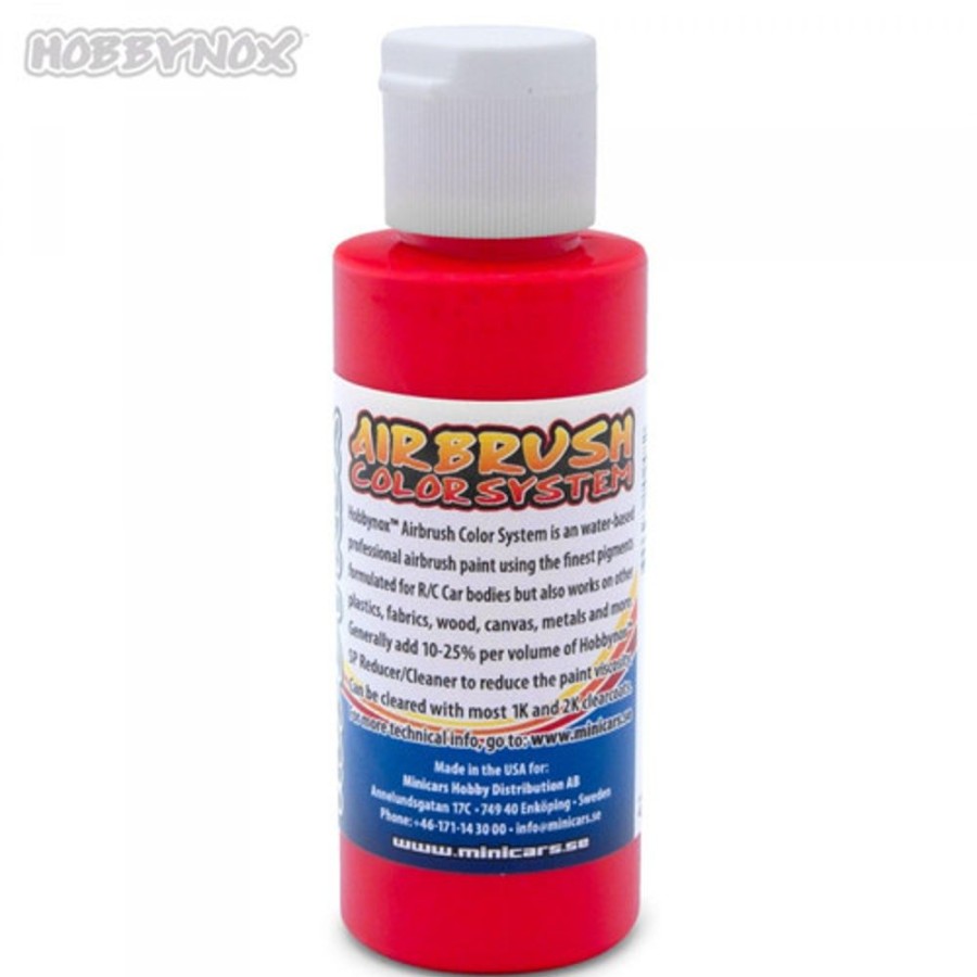 Hobbynox Paint | Accessories Hobbynox Hobbynox - Airbrush Color Neon Red 60Ml