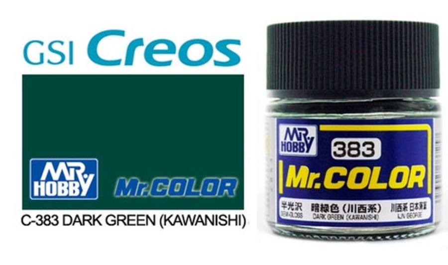 Mr. Hobby Paint | Accessories Mr Hobby Gunze - C383 Mr Color Dark Green Kawanishi