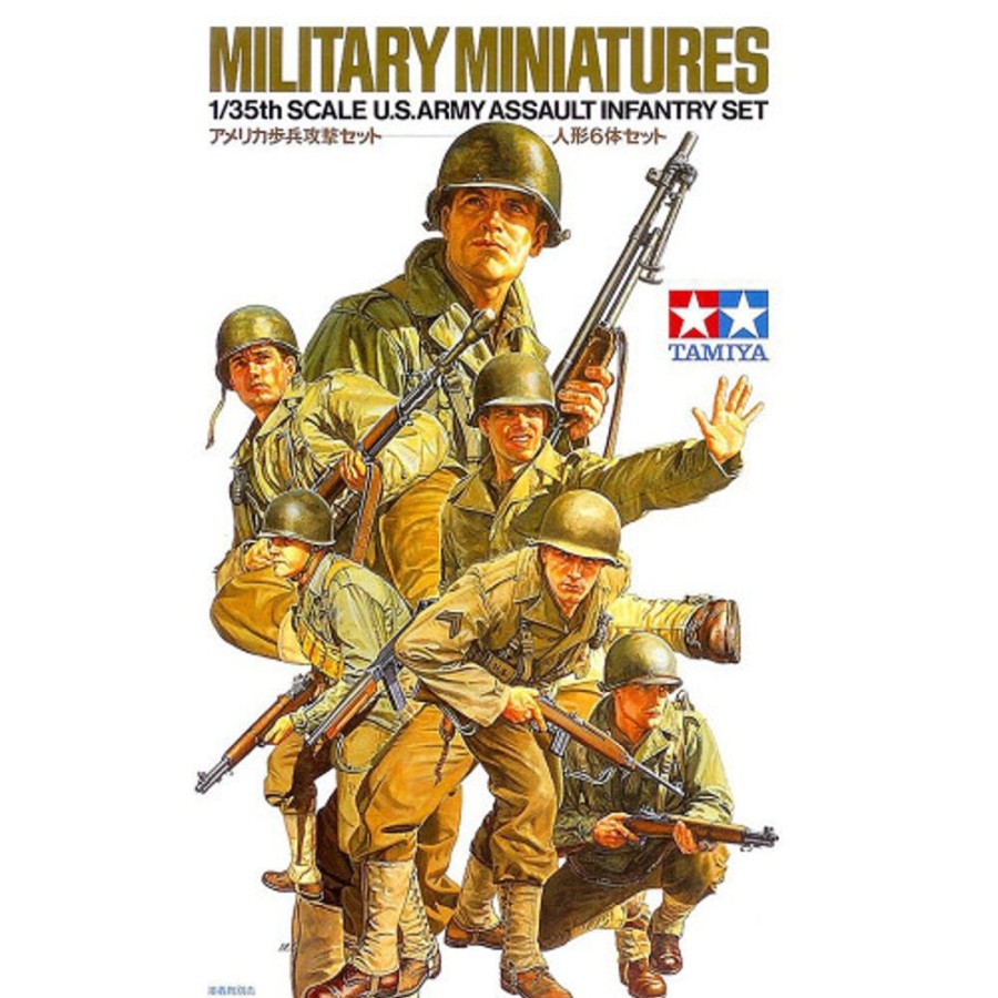 Miniature Figure | Model & Die-Cast Tamiya Tamiya - 1/35 U.S. Army Assault Infantry Plastic Model Kit Set [35192]