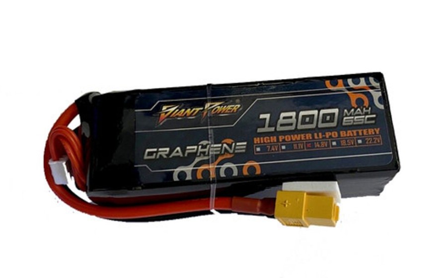 Lithium Polymer Batteries | Batt/Charger Giant Power Giant Power 4S 14.8V 1800Mah 65C Li-Po W/Xt60 Plug