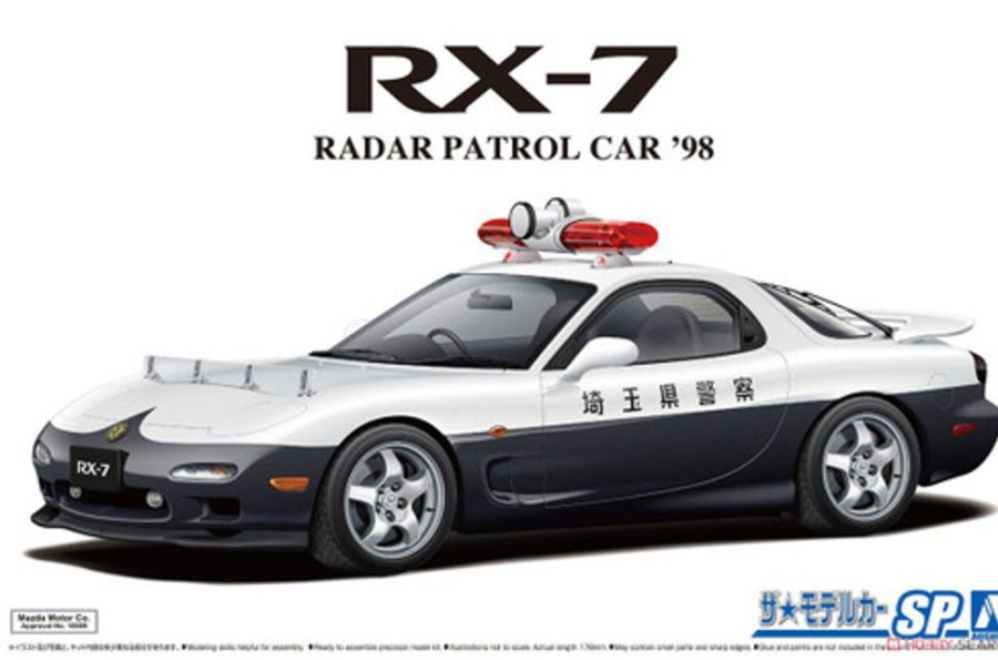 Cars | Model & Die-Cast Aoshima Aoshima - 1/24 The Model Car Sp Mazda Fd3S Rx-7 Radar Police Car '98