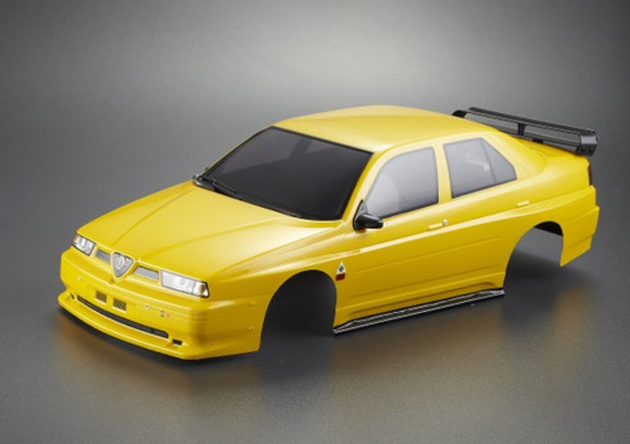 Rc Car Shell & Accessories | Parts KillerBody Killerbody 1/10 Alfa Romeo 155 Gta Yellow Painted Body Shell W/ Light Bucket Assembly