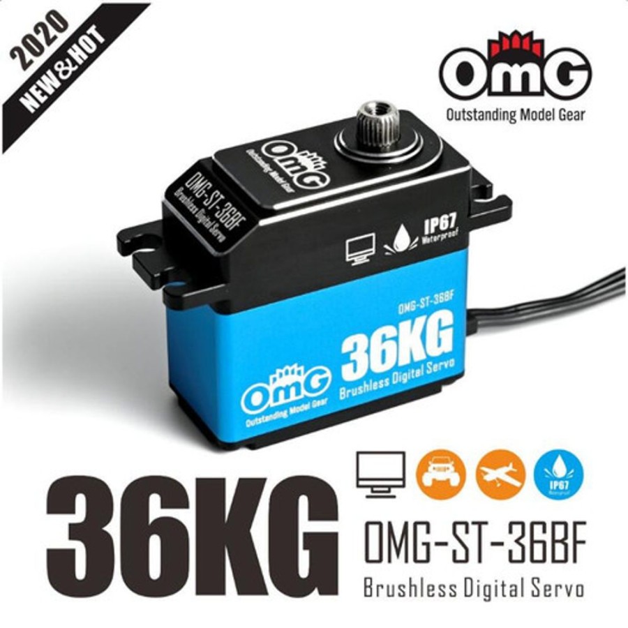 Omg Servos | Electronics OMG Omg 36Kg Hv Waterproof Brushless Digital Servo 0.075 Sec ( Blue)