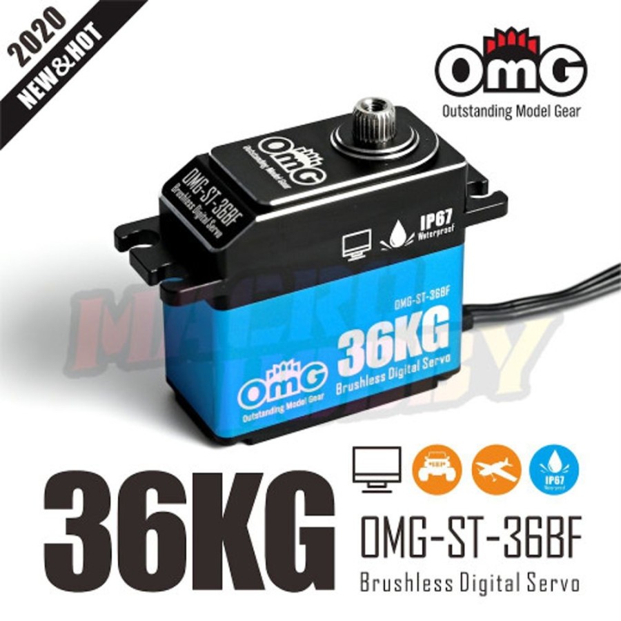 Omg Servos | Electronics OMG Omg 36Kg Hv Waterproof Brushless Digital Servo 0.075 Sec ( Blue)