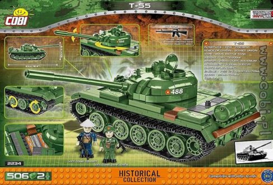 Model & Die-Cast Cobi Cobi - Small Army 2234 Medium Tank T-55 (Mbt) 515Pcs