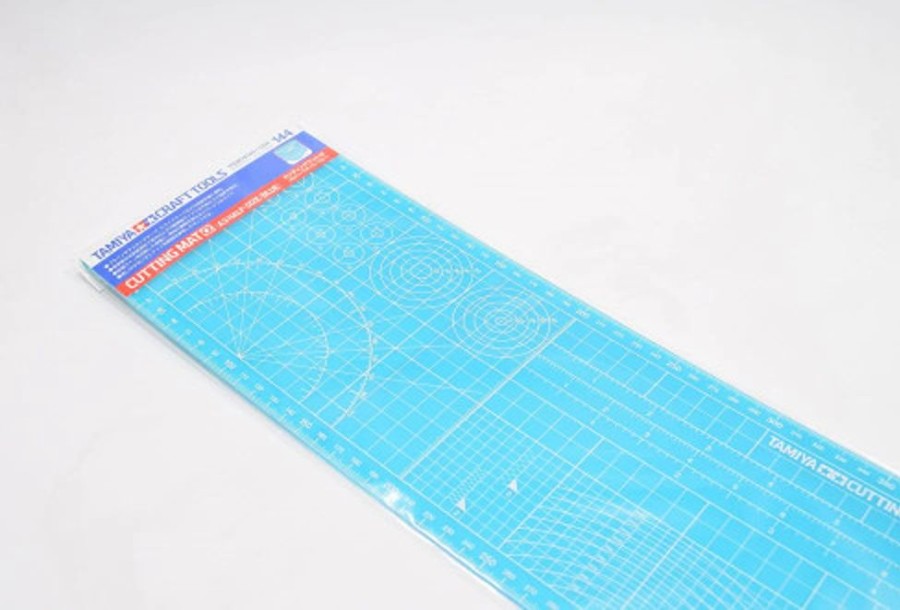 Tamiya Tools | Accessories Tamiya Tamiya 74144 Cutting Mat Alpha (A3 Half Size: Blue)