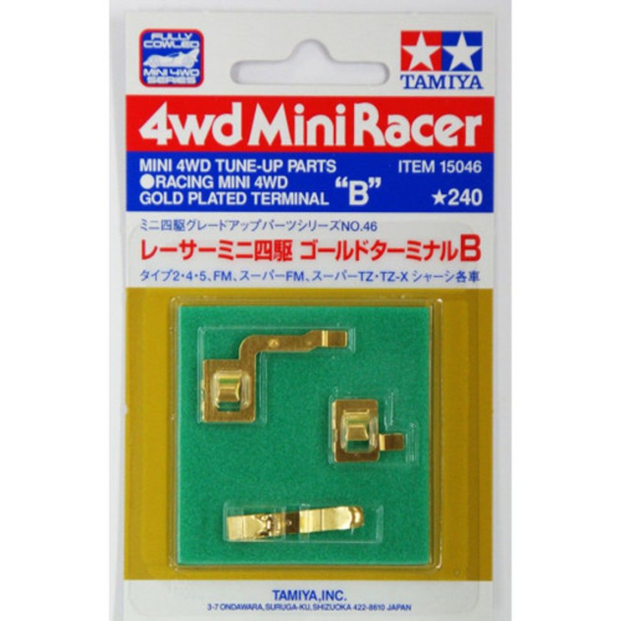 Parts Tamiya Mini 4Wd Gold Terminals B