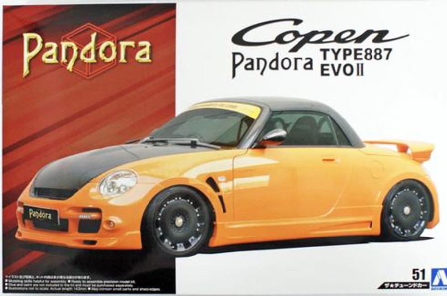 Cars | Model & Die-Cast Aoshima Aoshima - 1/24 The Tuned Car No.51 Pandora Type 887 Evo Ii L880K Copen '02