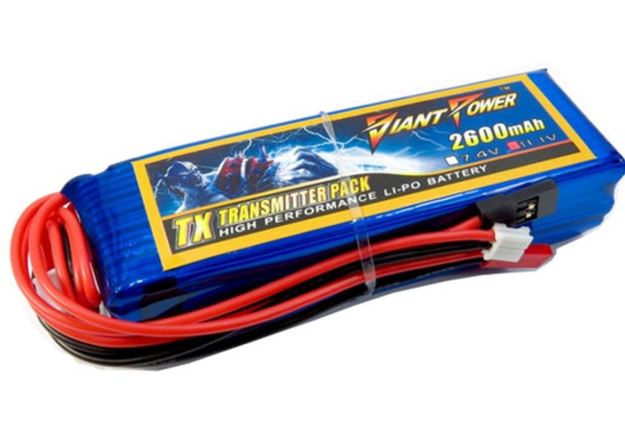 Lithium Polymer Batteries | Batt/Charger Giant Power Giant Power 3S 11.1V 2600Mah Tx Transmitter Pack