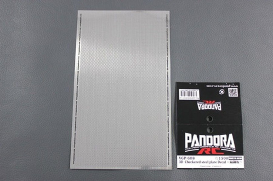 Rc Car Shell & Accessories | Parts Pandora 3D Checkered Steel Plate Decal [Vgp-608]