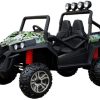 Ride On Softsunshine New Painted Military Polaris Style 4 Wheels Drive Ride On Two Seats W/ Rubber Tyres