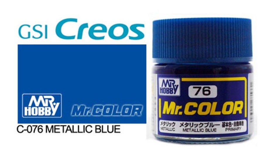 Mr. Hobby Paint | Accessories Mr Hobby Gunze - C076 Mr Color Metallic Blue