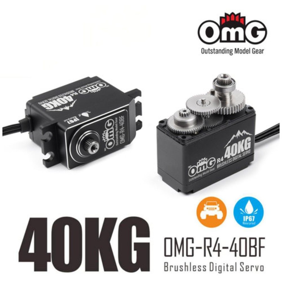 Omg Servos | Electronics OMG Omg 40Kg Brushless Digital Servo Ip67 Waterproof R4-40Bf