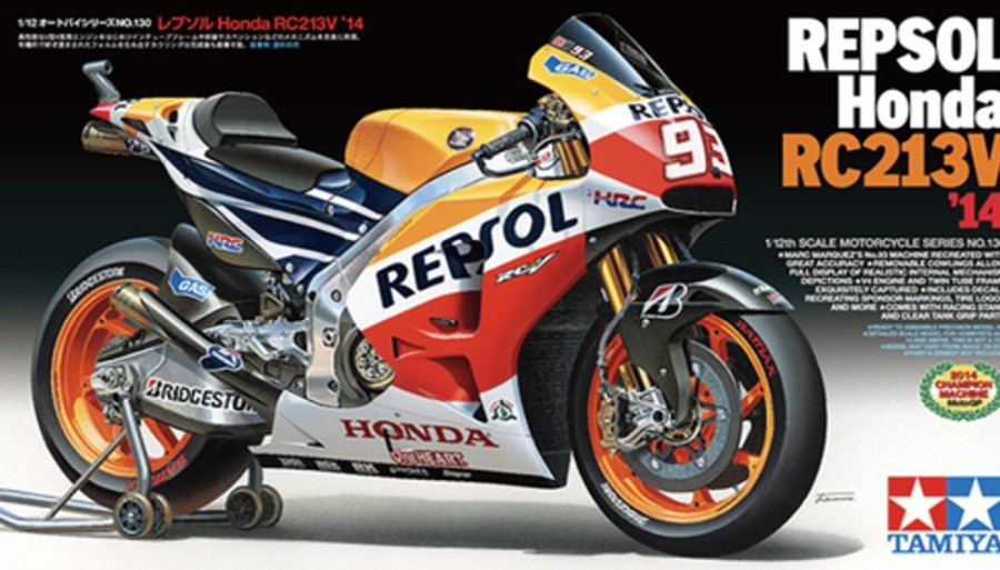 Bikes | Model & Die-Cast Tamiya Tamiya - 1/12 Repsol Honda Rc213V 2014 Champion Machine Motogp No.93 Marc Marquez [14130]