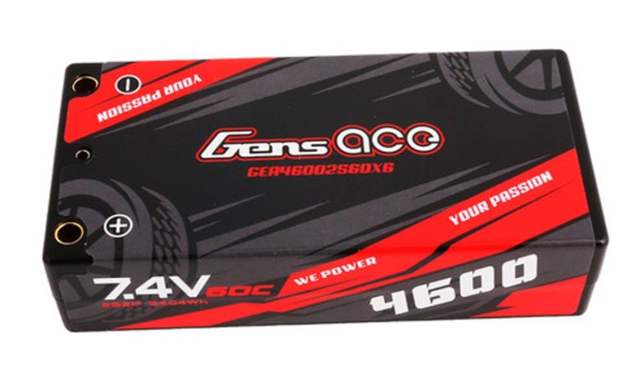 Lithium Polymer Batteries | Batt/Charger Gens Ace Gens Ace 4600Mah 7.4V 60C 34.04Wh Shorty Racing Pack (Banana To Xt60)