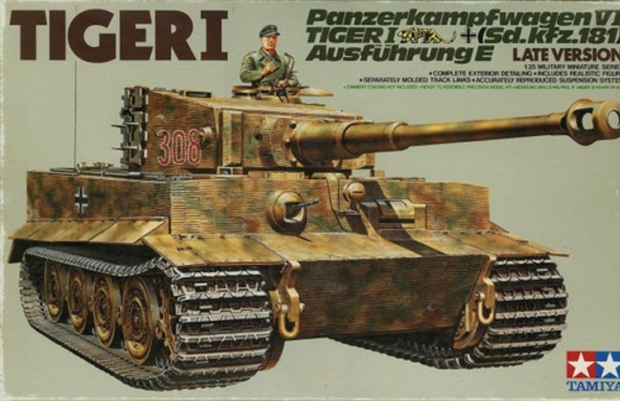 Military | Model & Die-Cast Tamiya Tamiya - 1/35 German Heavy Tiger I Late Version Plastic Model Kit [35146]