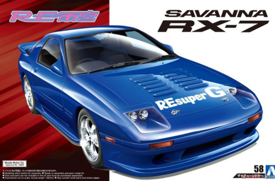 Cars | Model & Die-Cast Aoshima Aoshima - 1/24 55809 Re Amemiya Fc3S Rx-7 1989 (Mazda)