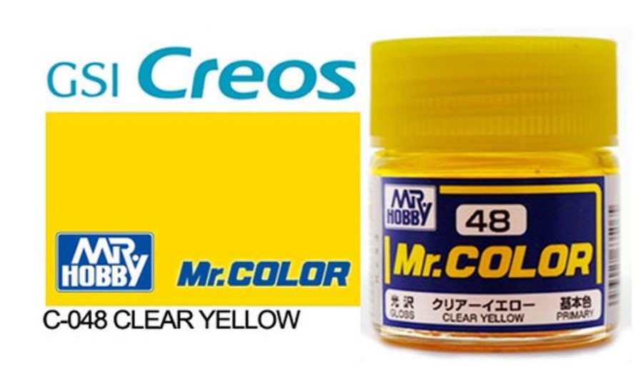 Mr. Hobby Paint | Accessories Mr Hobby Gunze - C048 Mr Color Gloss Clear Yellow