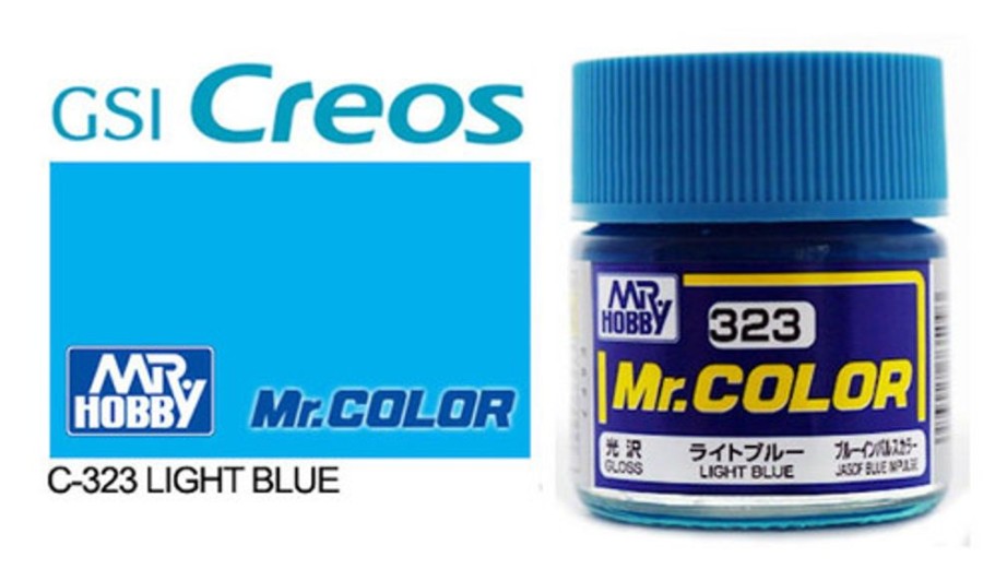 Mr. Hobby Paint | Accessories Mr Hobby Gunze - C323 Mr Color Gloss Light Blue