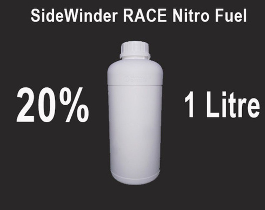 Accessories Sidewinder Sidewinder Race 20% Model Engine Fuel, On Road/Off Road, Non Ringed Engine, 12% Oil. 1L (Pick Up Only)