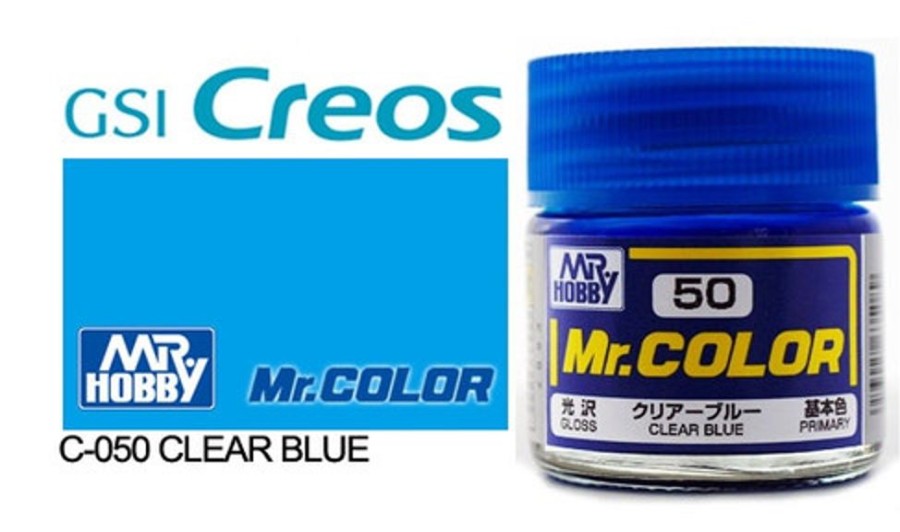 Mr. Hobby Paint | Accessories Mr Hobby Gunze - C050 Mr Color Gloss Clear Blue