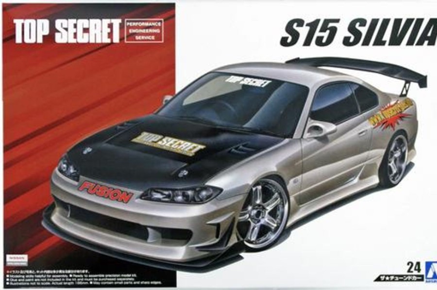 Cars | Model & Die-Cast Aoshima Aoshima - 1/24 The Tuned Car No.24 Top Secret Nissan S15 Silvia 1999