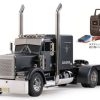 Trucks & Trailers | Cars/Tanks Tamiya Tamiya - 1/14 Grand Hauler Black Edition (Matte Black) [56356] W/ 4Ywd, Esc And Servo Combo