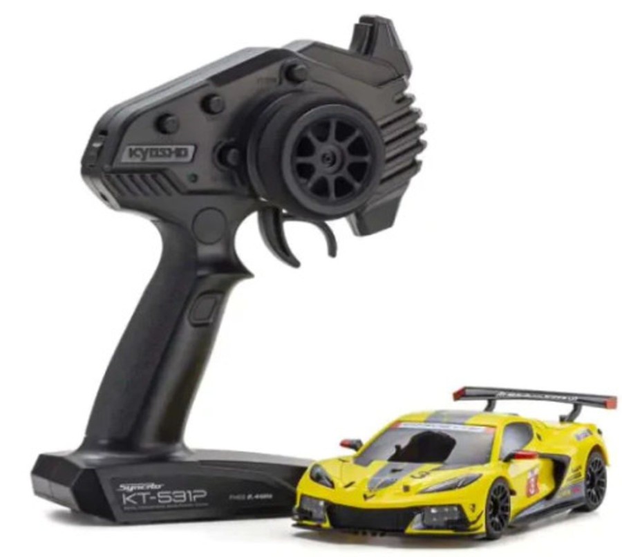 On Road | Cars/Tanks Kyosho Kyosho 1/28 Mini-Z Rwd Mr-03 Corvette C8R Yellow Rtr 32342Y-B