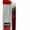 Delta Brushes | Accessories Delta Delta Base Paint & Blending Brush Set W/ Vinyl Storage Pouch